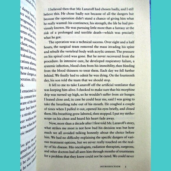 Book - Being Mortal: Medicine and What Matters in the End, by Atul Gawande - Picture 6 of 16